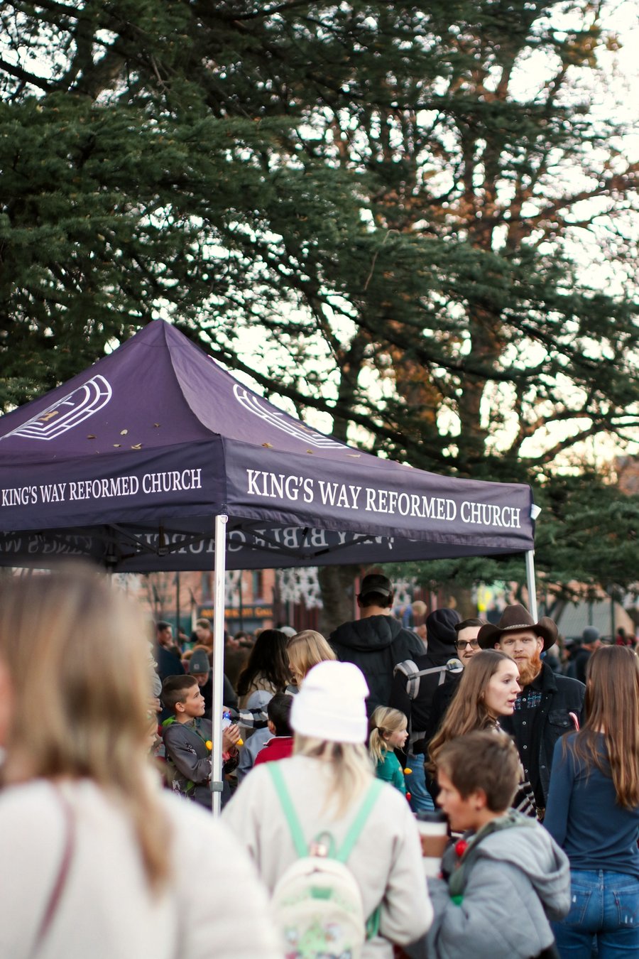 The King’s Way Reformed Church tent at a community event in Prescott